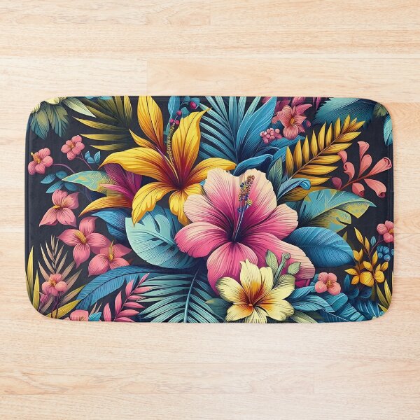 Item preview, Colorful flowers pattern designed and sold by Haji  Kamora.