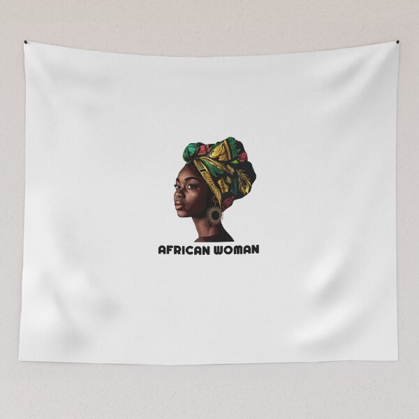 Item preview, African Woman Afro Color Painted Face designed and sold by LensherArt.