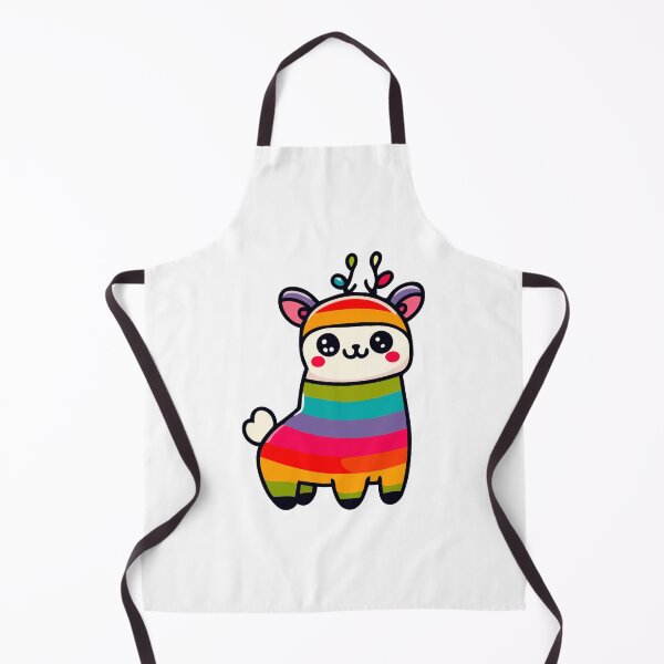 Item preview, Cute Rainbow Striped Llama with Antlers designed and sold by Akioos.