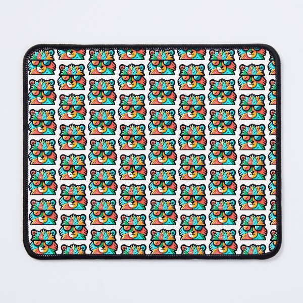 Item preview, Colorful Geometric Bear with Sunglasses designed and sold by Akioos.