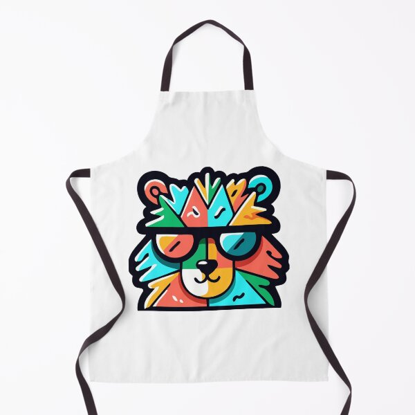 Item preview, Colorful Geometric Bear with Sunglasses designed and sold by Akioos.