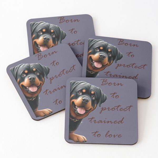 Item preview, Born to Protect, Trained to Love - Rottweiler dog designed and sold by ART-HOME-PAWS.