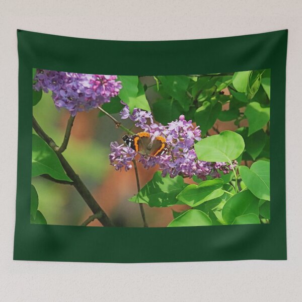Item preview, Red Admiral And Lilacs designed and sold by Deb Oppermann.