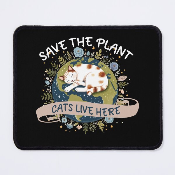 Item preview, Save the Plant - Cats Live Here designed and sold by Lukasz Sadowski.