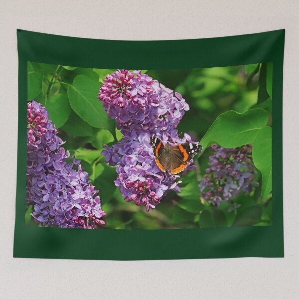 Item preview, Red Admiral And Lilacs II designed and sold by Deb Oppermann.