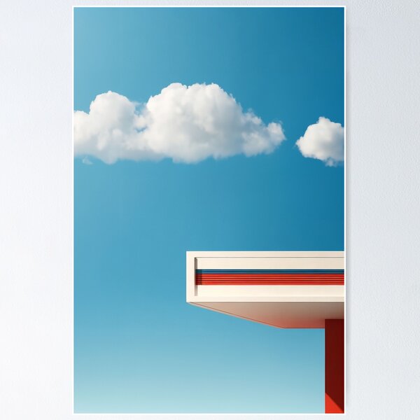 Item preview, Perspectiva hacia el cielo: minimalismo arquitectónico designed and sold by MMAART.