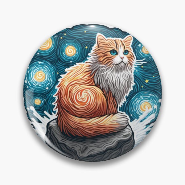 Artikelvorschau, Sternennachtkatze entworfen und verkauft von pixelpulsenyc.