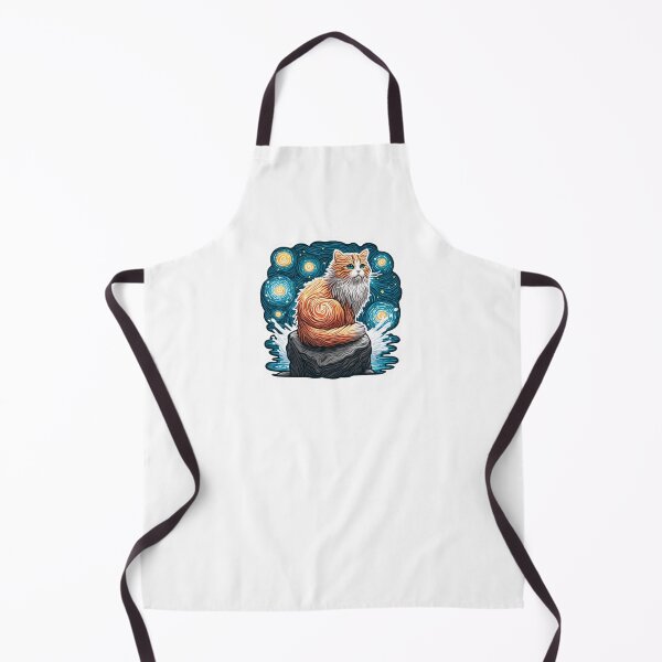 Item preview, Starry Night Cat designed and sold by pixelpulsenyc.