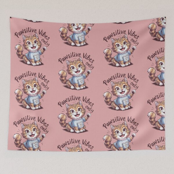 Item preview, Positive Vibes only, Pawsitive Cat designed and sold by lalunami.