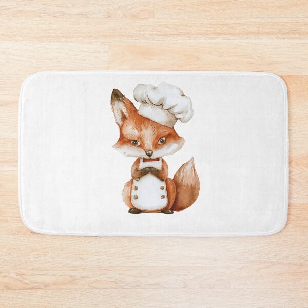 Item preview, Watercolor chef fox | Fox cooking | Baker fox | Ginger fox | Cartoon fox 4 designed and sold by Yaremchuk.