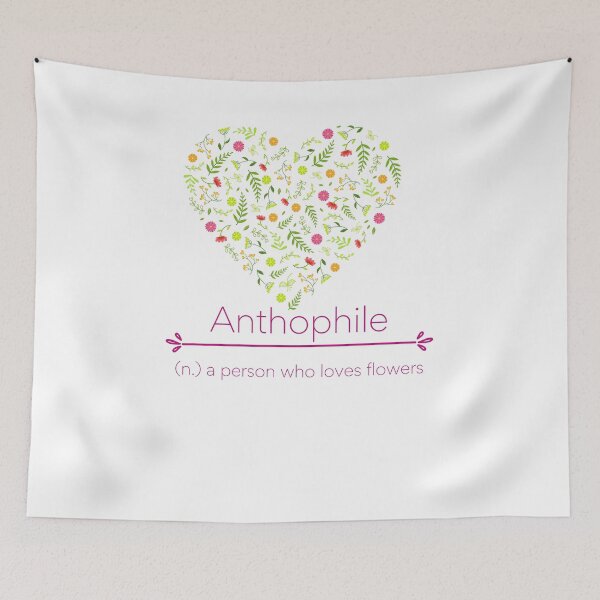 Item preview, Anthophile - A Person Who Loves Flowers designed and sold by EdmondsLove.
