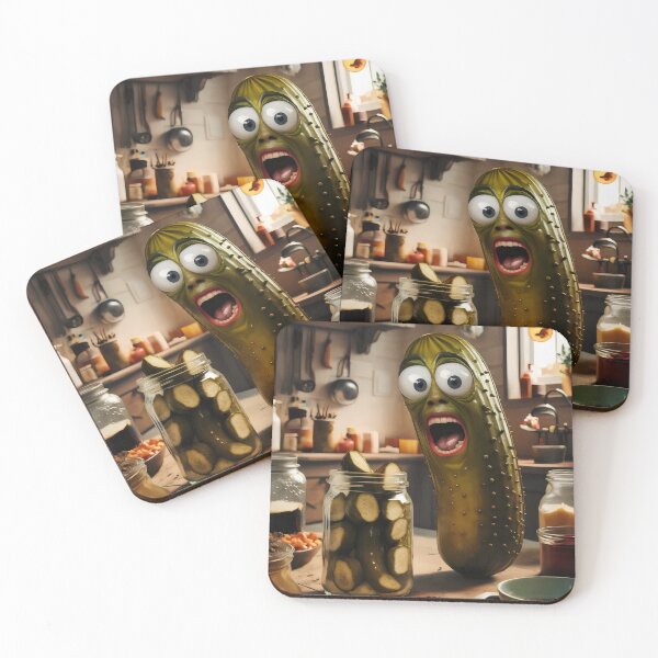 Item preview, Terrified cucumber. designed and sold by MyHappyArtShop.