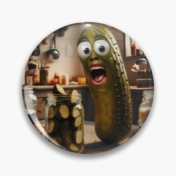 Item preview, Terrified cucumber. designed and sold by MyHappyArtShop.