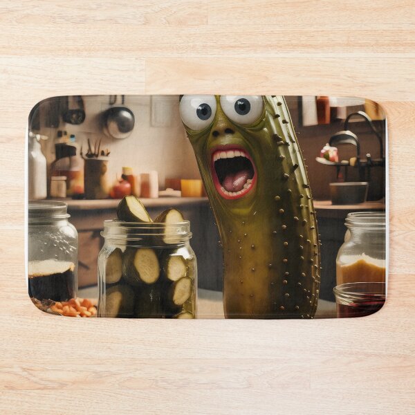 Item preview, Terrified cucumber. designed and sold by MyHappyArtShop.
