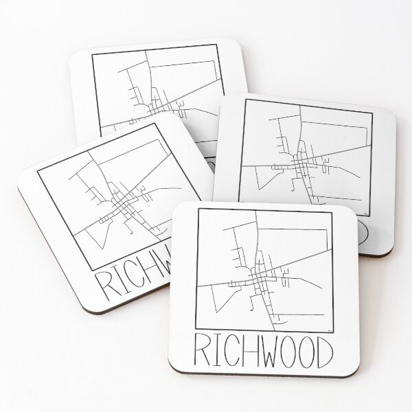 Item preview, Richwood, Ohio Map designed and sold by Handmadebyjessm.