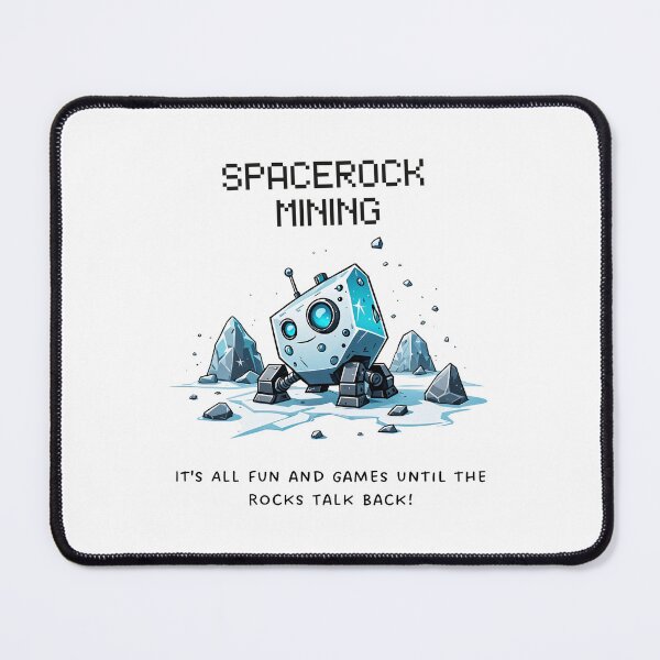 Item preview, It's all just fun until the stones start answering you! designed and sold by SpaceRockMining.