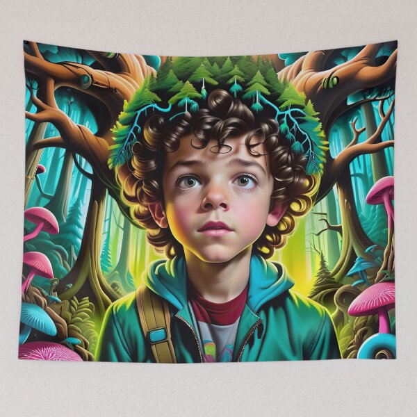 Artikelvorschau, Stranger Things: Dustin Henderson – Netflix entworfen und verkauft von TheArtOfPat.
