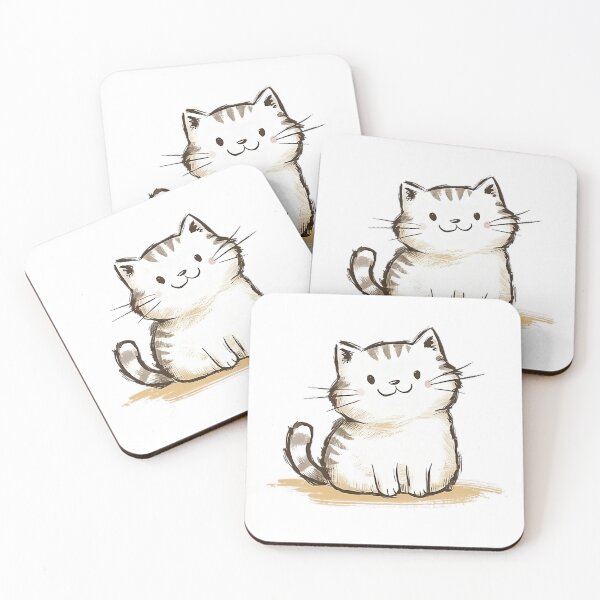 Item preview, Whimsical Cat Illustration: Playful Curiosity designed and sold by Pro AguiZoul Art.