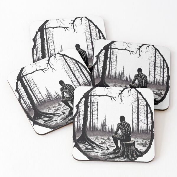 Item preview, Man In Burned Down Forest designed and sold by MaxTshirts.