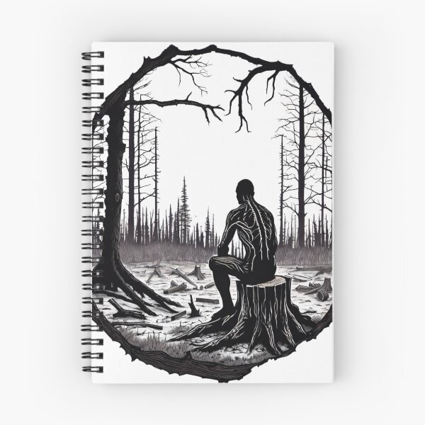 Item preview, Man In Burned Down Forest designed and sold by MaxTshirts.