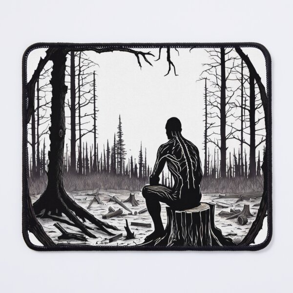 Item preview, Man In Burned Down Forest designed and sold by MaxTshirts.