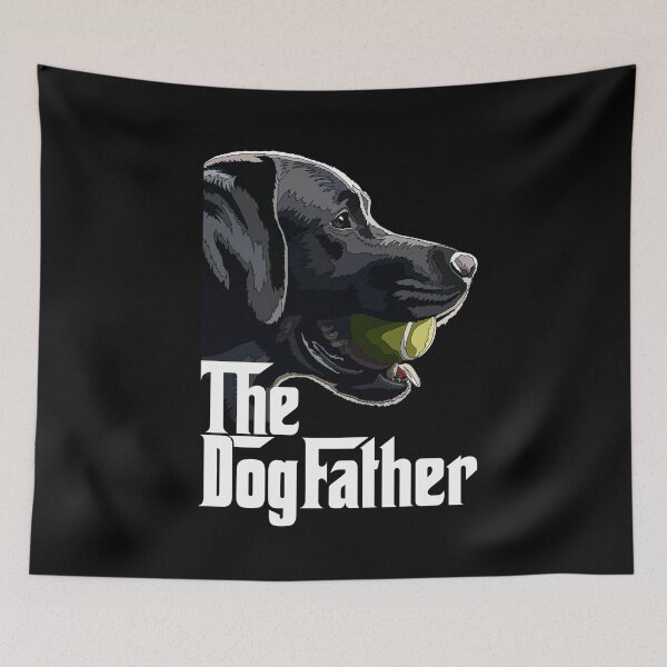Item preview, The Dog Father Black Lab With Tennis Ball designed and sold by Just-Arts-4U.