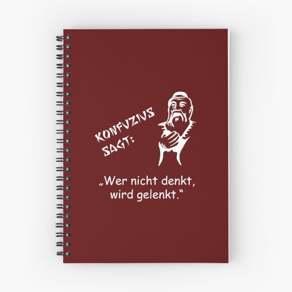Item preview, Confucius says: He who does not think will be guided... designed and sold by ARTmanhART.