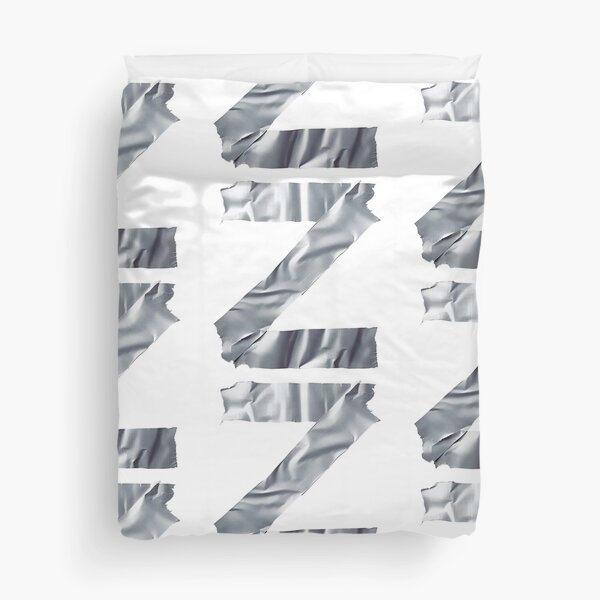 DUCT TAPE LETTER Z Duvet Cover