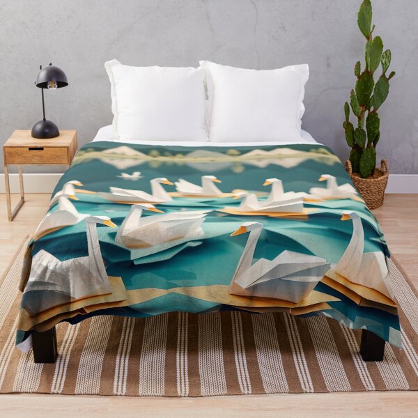 Item preview, Origami Art - Graceful Gliders: Swans on the Serene Lake designed and sold by ArtfulFolds.