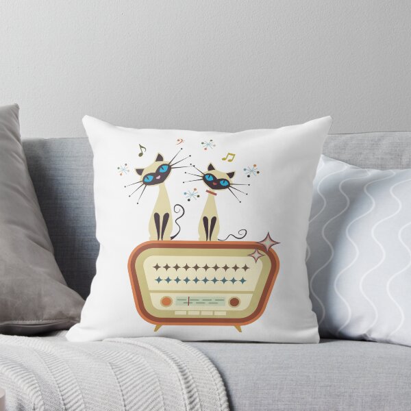 Item preview, Mid Century Modern Cats and Radio designed and sold by Susan Traynor.