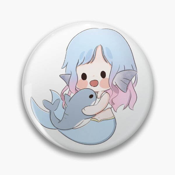 Item preview, Minimal mermaid with shark designed and sold by PinkMocha.