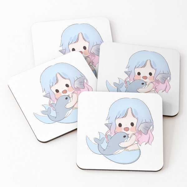 Item preview, Minimal mermaid with shark designed and sold by PinkMocha.