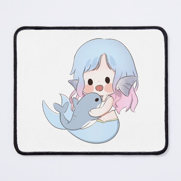 Item preview, Minimal mermaid with shark designed and sold by PinkMocha.