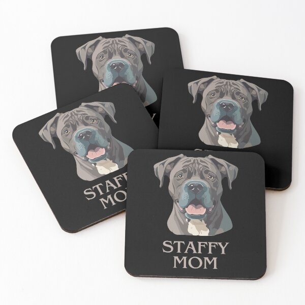 Item preview, Staffy Mom t-shirt, Cute Dog designed and sold by MyIdeas82.