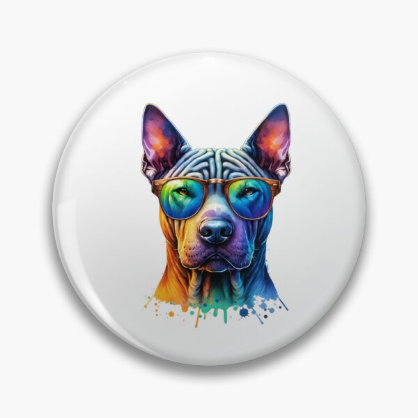Item preview, Watercolor Thai Ridgeback Wearing Sunglasses designed and sold by TheAnimalZ00.