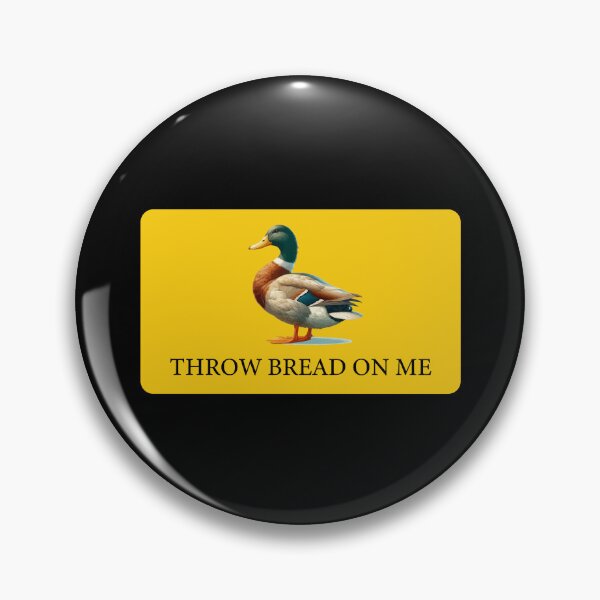 Item preview, Throw Bread on Me Duck Funny Bumper designed and sold by PixVib.