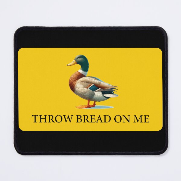 Item preview, Throw Bread on Me Duck Funny Bumper designed and sold by PixVib.