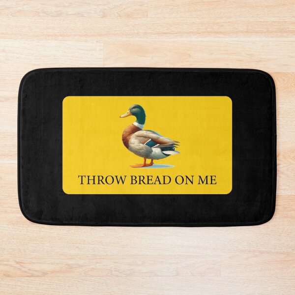 Item preview, Throw Bread on Me Duck Funny Bumper designed and sold by PixVib.