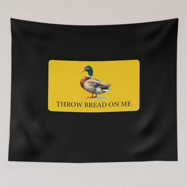 Item preview, Throw Bread on Me Duck Funny Bumper designed and sold by PixVib.