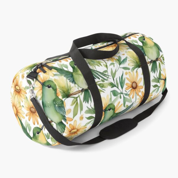 Item preview, Colibri Birds and Colorful Flowers - Watercolor pattern designed and sold by Victoria Riabov.