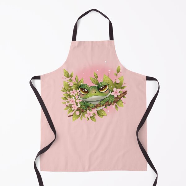 Item preview, Cute frog on cherry blossoms designed and sold by Nixlein.