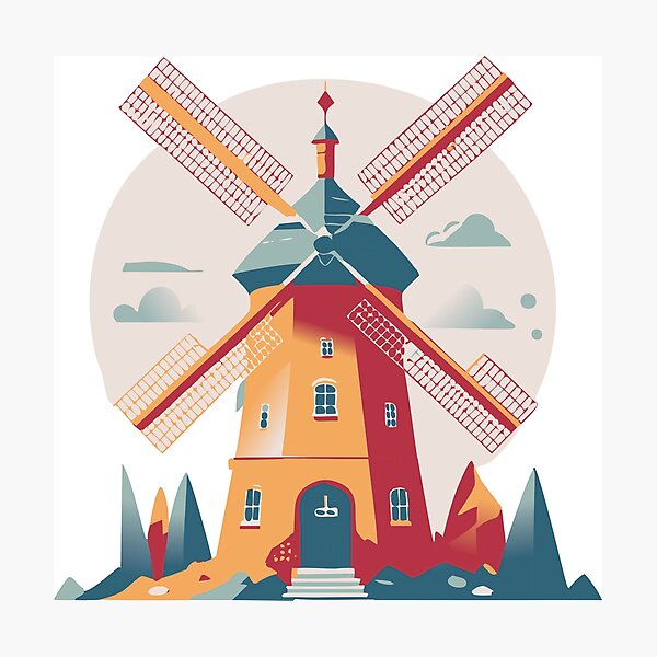 Item preview, Windmills designed and sold by five5Art.