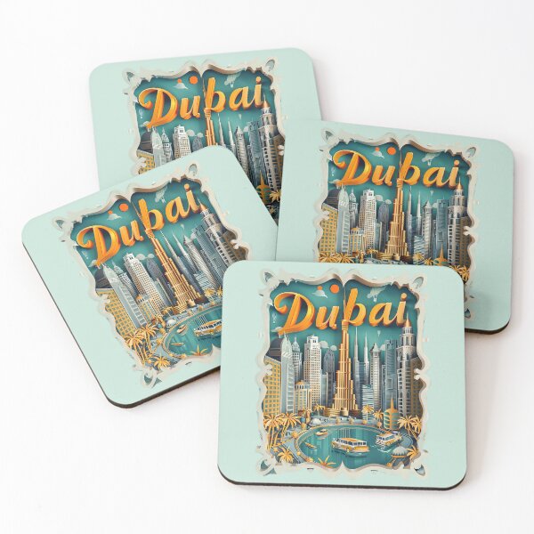 Item preview, Dubai, UAE, Cities of the World, Vintage style Poster designed and sold by emaga.