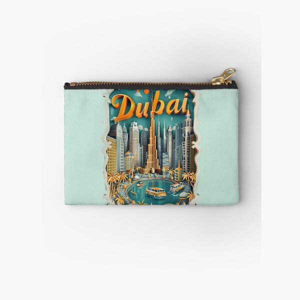 Item preview, Dubai UAE - Vintage Desert City Travel Poster designed and sold by Emaga Digital Studio.