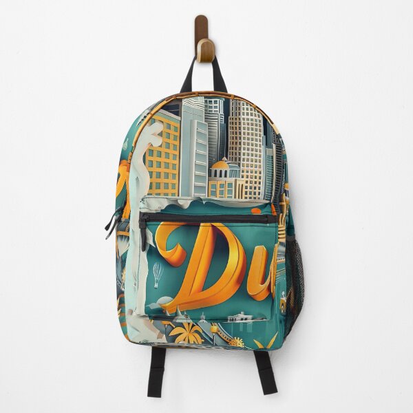 Item preview, Dubái, Emiratos Árabes Unidos - Póster de viaje vintage de la ciudad del desierto designed and sold by Emaga Digital Studio.