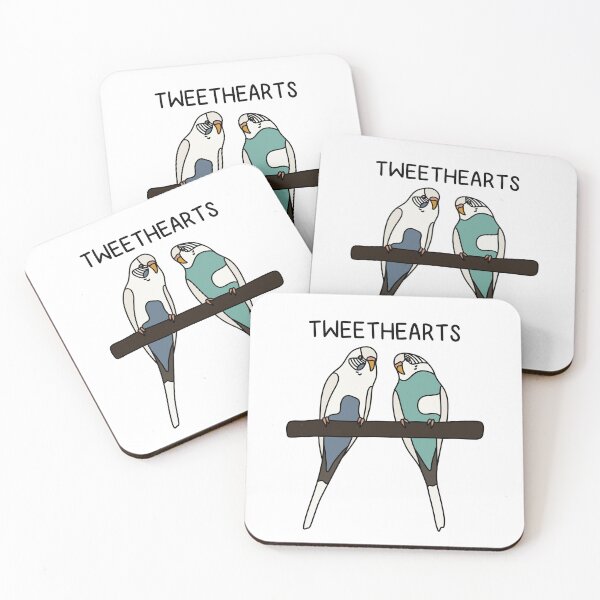 Item preview, TWEETHEARTS (Parakeets) designed and sold by chicorycreative.