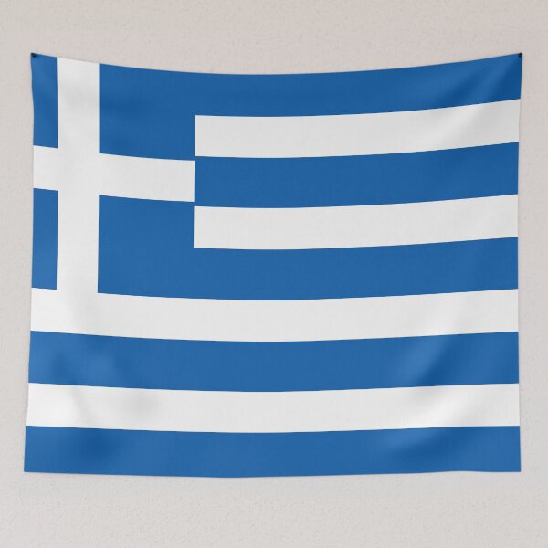 Item preview, Greece Flag designed and sold by Candie-Shop.