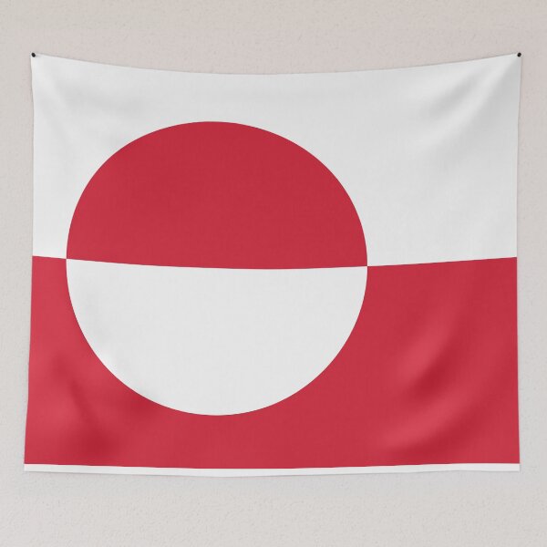 Item preview, Greenland Flag designed and sold by Candie-Shop.