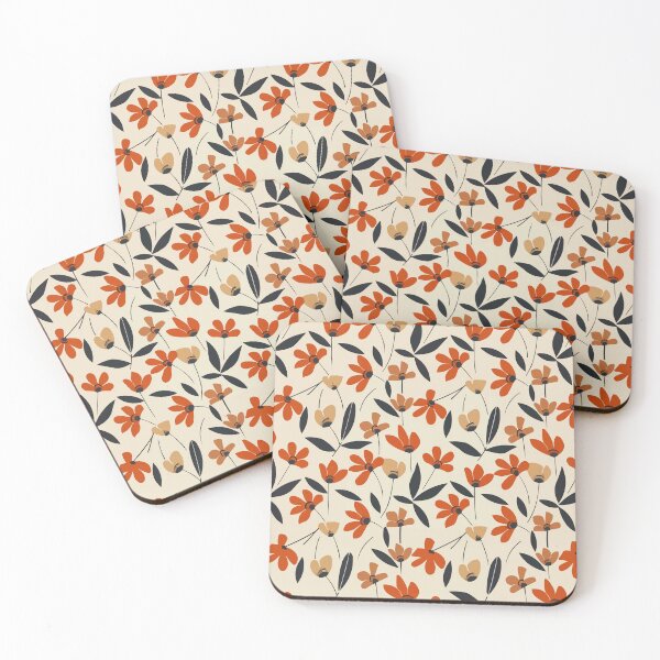 Item preview, Midcentury Floral Gardenscape designed and sold by meggydesigns.
