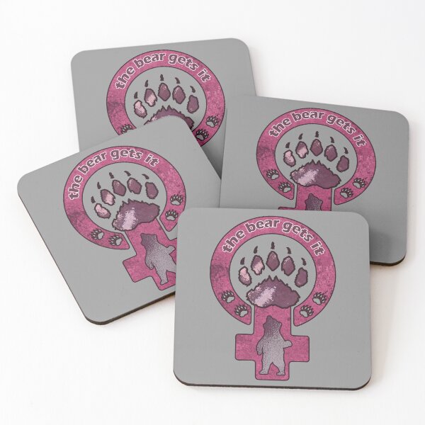 Item preview, "The Bear Get's It" Feminist Symbol Women Empowerment  designed and sold by Qweird Artistry.